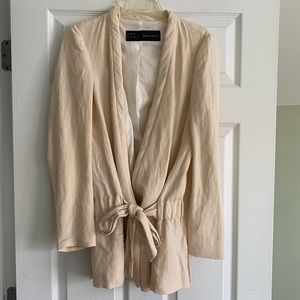 Pale pink linen jacket